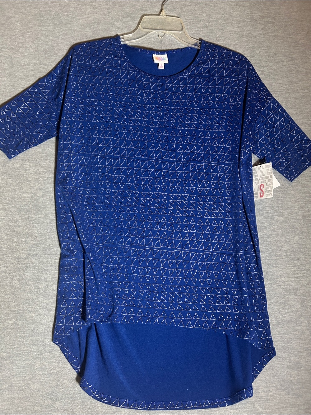 LULA ROE Leisure Extra Long Line Slouchy At Home Beach Coastal Hi Lo Tunic